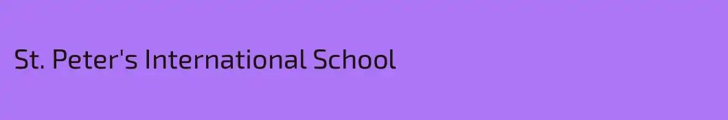 St. Peter's International School